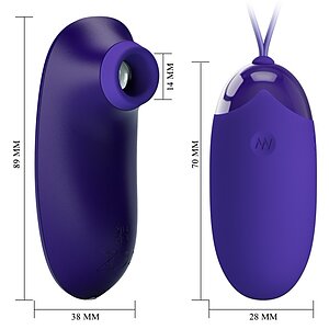 Pretty Love Orthus — Ou Vibrator 12 Funcții, Reîncărcabil Violet Thumb 3