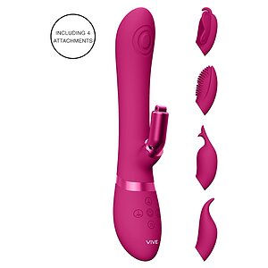 Vibrator Etsu Pulse Wave Punctul G Rabbit And Clitoral Roz Thumb 5