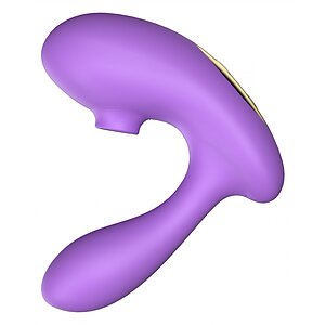DuoVibe I Vibrator Air Punctul G Mov 9+9 Moduri, Reîncărcabil Thumb 3