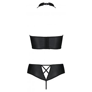Set Din Piele Passion Nancy Bikini Negru L-XL Thumb 3