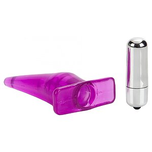 Mini Plug Anal CalExotics — Compact, 2 Moduri Vibrații Roz Thumb 1