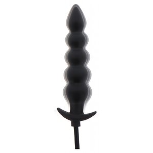 Plug Anal Gonflabil Striat Negru | 18.5–23 cm Thumb 2