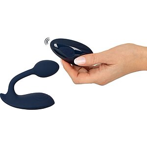 Panty Flexibil Sweet Smile — 2 Motoare, 10 Moduri Albastru Thumb 6