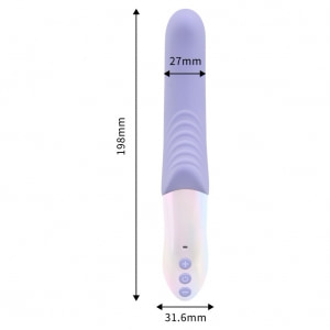 Nox Lana – Vibrator Ergonomic 10 Moduri, Reîncărcabil Mov Thumb 5