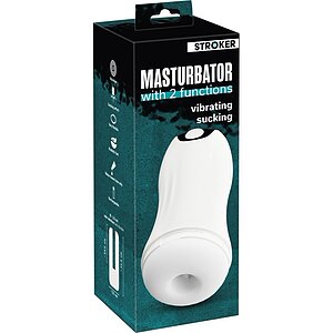 Stroker Masturbator 10 Moduri Vibrație 3 Viteze Sucțiune Alb Thumb 7