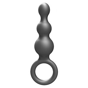 Plug Anal ToyJoy The Stuffer - 3 Sfere, silicon Gri Thumb 1