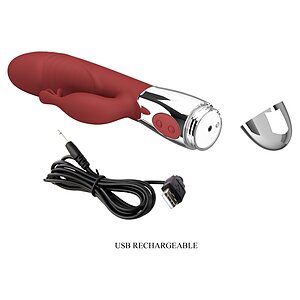 Pretty Love Rasmussen — Dual Punct G + Clitoris, 30 Moduri Roșu Thumb 1