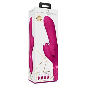 Vibrator Etsu Pulse Wave Punctul G Rabbit And Clitoral Roz Thumb 6