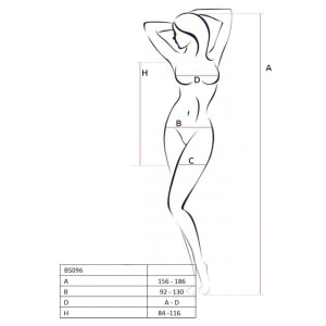 Chemise Passion BS096 Alb S-L Thumb 3