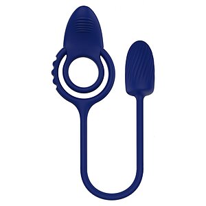 Inel Dublu ToyJoy Thria 2 Motoare Albastru Thumb 3