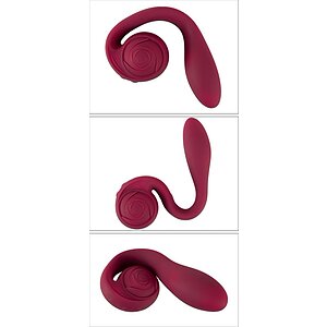 Rosenrot Vibrator Flexibil, 2 Motoare, 10 Moduri Roșu Thumb 5