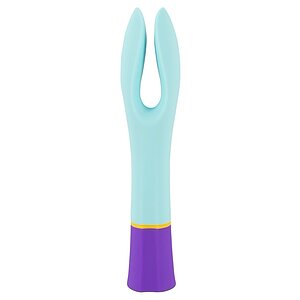 Bunt Double Vibrator Dublu 10 Moduri Reîncărcabil Albastru Thumb 1