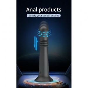 Pretty Love Stellan Vibrator 4 împingeri 4 Rotații Negru Thumb 15