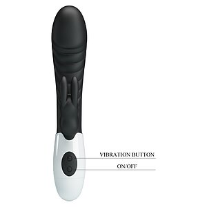 Pretty Love Naughty Bunny – Dublu Stimulator, 30 Moduri Negru Thumb 1