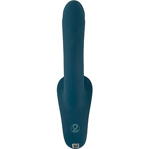 Set Strap-On You2Toys — 7 Moduri, Reîncărcabil Albastru Thumb 5