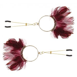 Cleme Sfârcuri Tweezers With Feathers Auriu Thumb 1