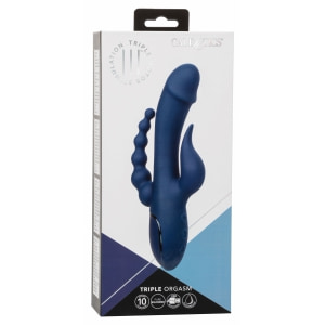 Triple Orgasme CalExotics — Vibrator Reîncărcabil Albastru Thumb 24