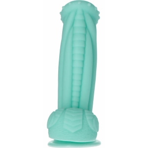 Captain Squirtino Dildo Monster Flexibil cu Ventuză Verde Thumb 1
