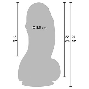 Hidden Desire Fat Boys Dildo PVC 22cm Negru Thumb 13