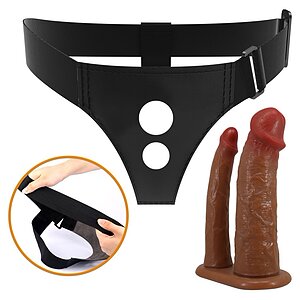 Pretty Love Keaven Chiloți Cu Ham Și Dublu Dildo Thumb 9