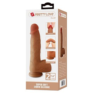 Pretty Love Duvall 19.4cm — Dildo Realist cu Ventuză Thumb 5