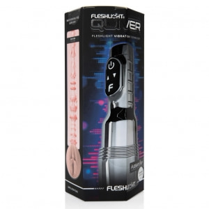 Fleshlight Quiver — Masturbator Vibrant, Reîncărcabil Argintiu Thumb 13