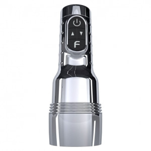 Fleshlight Quiver — Masturbator Vibrant, Reîncărcabil Argintiu Thumb 1