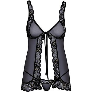 Babydoll Kissable Sandra Negru S-M Thumb 3