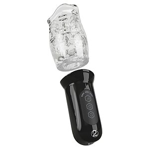 STROKER Masturbator Rotativ Transparent 4 Moduri Transparentă Thumb 3
