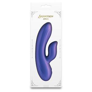Angel Seduction — Vibrator Rabbit Albastru Metalic, 18 Funcții Thumb 2