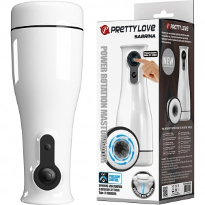 Masturbator Automat Sabrina 5 Moduri Rotative Reîncărcabil Alb Thumb 2