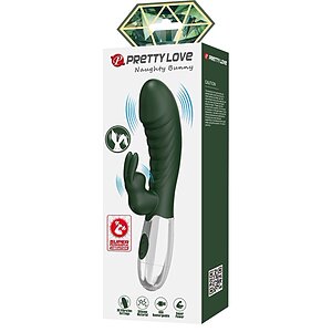 Pretty Love Naughty Bunny Green — 30 Moduri, Dublă Stimulare Verde Thumb 8