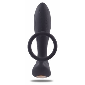 Stimulator Prostatic cu Inel Penian Toyz4lovers — Vibrație Negru Thumb 3