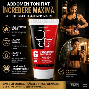 6 Pack Gel Pentru Abdomen Sculptat și Piele Fermă 50ml Thumb 1