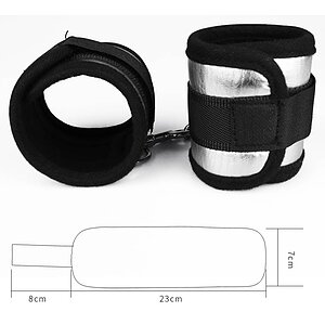Cătușe Lovetoy Struggle My Handcuff — Neopren Negru Thumb 1