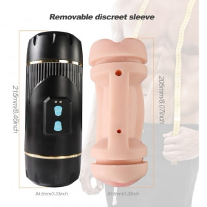 Mistress Kay – Masturbator Dublu, 2 Motoare, 10 Trepte Negru Thumb 1