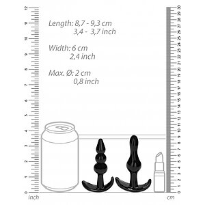 Set Anal Plug NO. 80 Negru Thumb 6