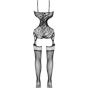 Catsuit Cottelli Collection Fantasy Negru S-L Thumb 4