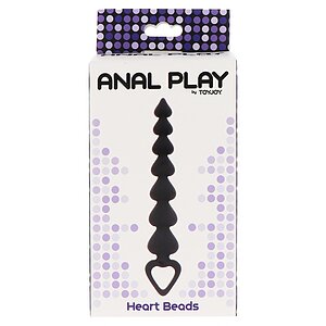 Bile Anale ToyJoy Heart Beads Negru Thumb 4