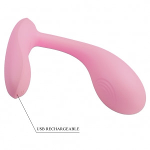 Pretty Love Baird: Vibrator Punctul G 12 Moduri Reîncărcabil Roz Thumb 11