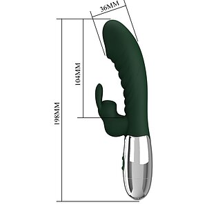 Pretty Love Naughty Bunny Green - 30 Moduri Stimulator Dublu Thumb 14