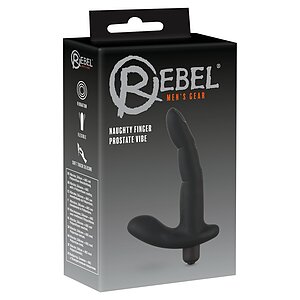 Stimulator Prostată Finger Rebel Naughty Negru Thumb 7