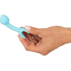 Cuties Plug Albastru — Mini Plug silicon 7.1 cm Discret Thumb 5
