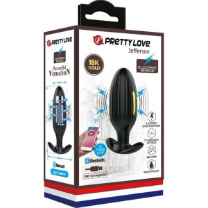 Pretty Love Jefferson — Dop Anal 12 Vibrații + 3 Electro Negru Thumb 44