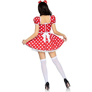 Rochie Leg Avenue Polka Dot Roșu L Thumb 1