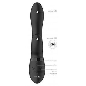 Vibrator Rabbit Kyra Pulse Negru Thumb 4