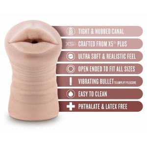 Blush Enlust Nicole Masturbator cu Vibrații X5 Plus 12,7 cm Thumb 6