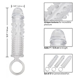 Set Prelungitoare Textured Extension Transparent Thumb 8