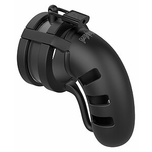 Cușcă de Castitate Man Cage Silicon Model 19 Negru Thumb 4