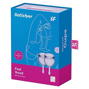 Satisfyer Feel Good Menstrual Cup Set Lila Thumb 1